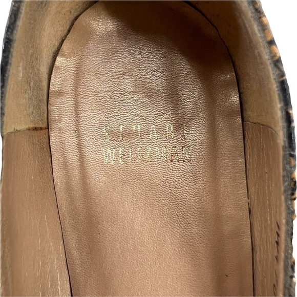 Stuart Weitzman Brown Pointed Toe Snakeskin Heels Size 8 1/2 Women’s - Picture 2 of 9